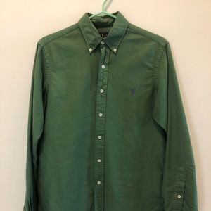 Green Ralph Lauren Mens button down shirt